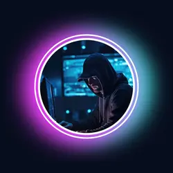 Latar belakang neon foto profil Instagram non-pemasaran