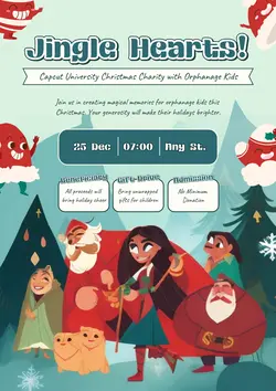 Non-Marketing Campus Event Green Illustration