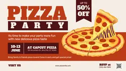 Food and Beverage Pizza Promotion Sale
