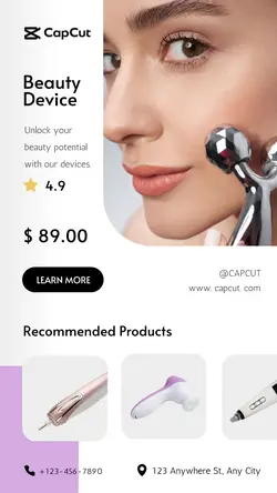 Beauty & Personal care Device display Minimalist