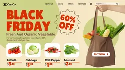 Black Friday Vegetable Discount For Website & Tweeter