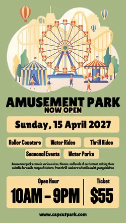 Other Amusement Park Opening Instagram Story