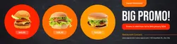 Burger Promotion LinkedIn Banner