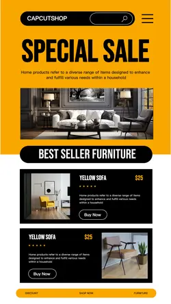 Modern yellow special sale instagram story