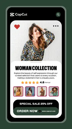 Woman Fashion Collection Instagram Story