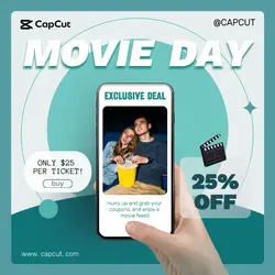 Services Movie viewing Discount Minimalist