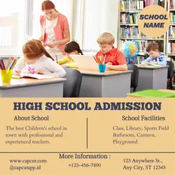 High School Admission Instagram Post