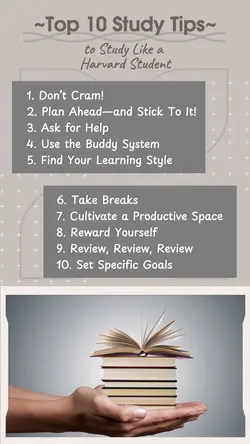 Non-Marketing Infographic About Study Tips