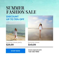 Fashion Promotion Summer Sale Instagram Post
