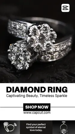 Fashion Diamond Ring Product Display Instagram Mon