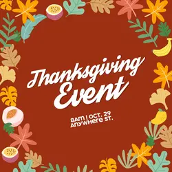 Thanksgiving Event Template