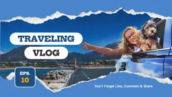 Traveling Vlog YouTube Thumbnail