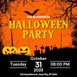 Halloween Party Instagram Post