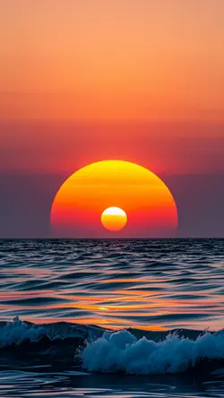 Wallpaper creative poster sunset