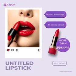 Beauty Lipstick Instagram Post