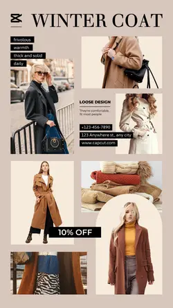 Clothing & Shoes Winter coat Online event Business