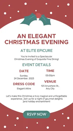 Other Industries Christmas Dinner Invitation
