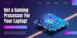 Gaming Processor Promotion LinkedIn Company Banner