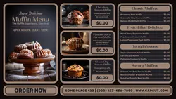 delicious muffin menu twitter post