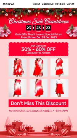 Christmas Sale Countdown Product Promotion Media Social Story