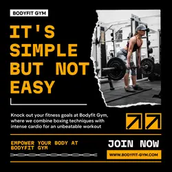 Gym and Fitness Promotion Instagram Post