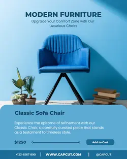 Classic Furniture Chair Promotion for Social Media Post