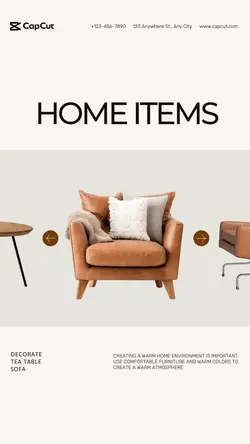 Home decoration items showcasing modern style