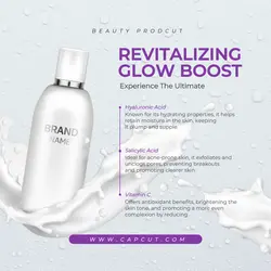 Beauty Revitalizing Glow Boost Instagram Post