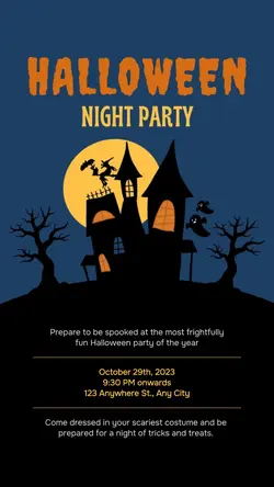 Halloween Party Invitation Instagram Story