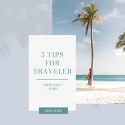 Traveling Tips instagram Post
