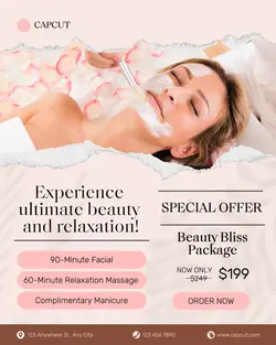 Personal Care Facial Promotion Instagram Portrait
