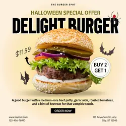 Halloween Special Offer Instagram Post Square