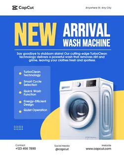 Electronics Washing Machine Product Promotion