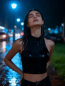 Rain photoshoot