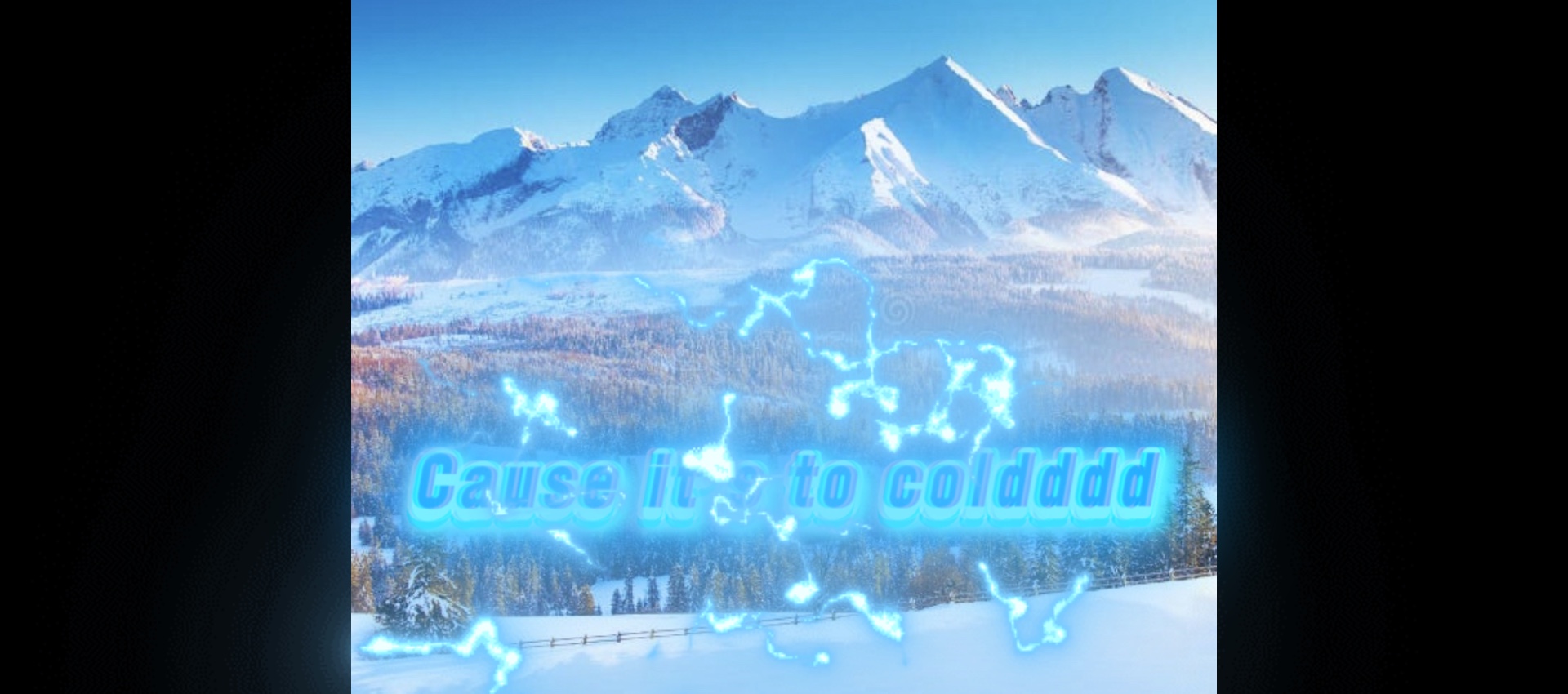 Montagnes enneigées froides