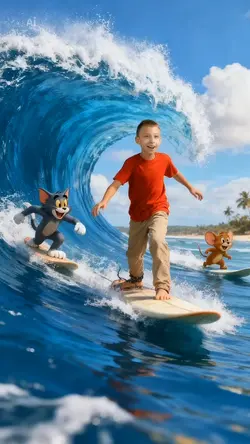 Looney tunes surfer