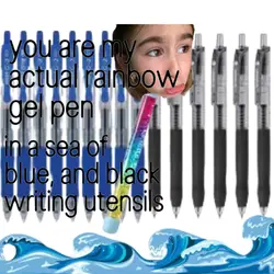 rainbow gel pen
