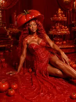 Tomato sauce dress