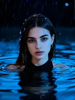 Rainy photo shoot
