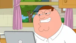 Peter watching corn