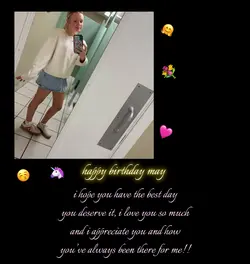 HAPPY BIRTHDAY MAY