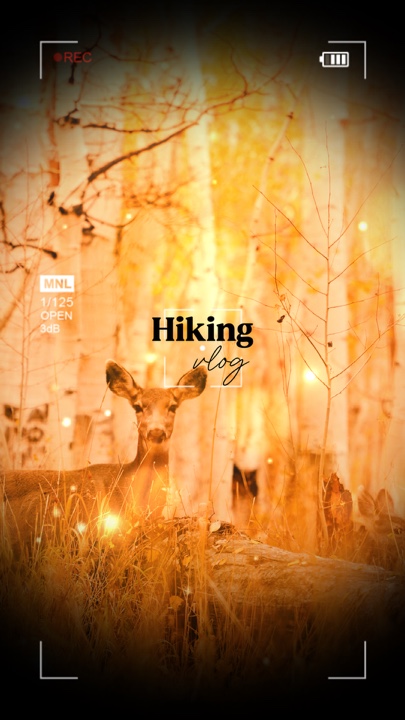 Hiking vlog cinema