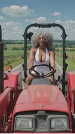 Riding my tractor 