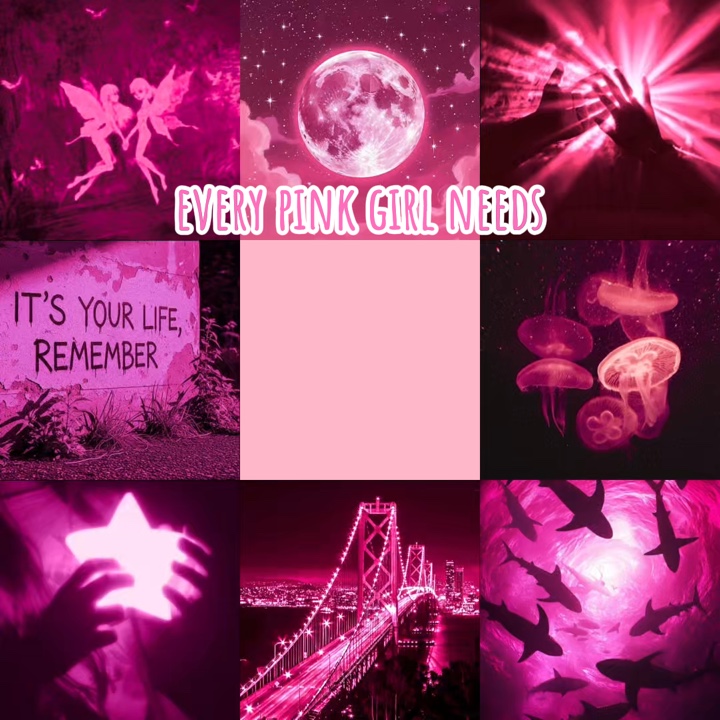 rose et violet