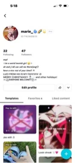 New pfp name and bio