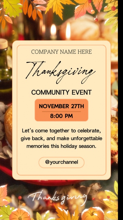 Événement de Thanksgiving