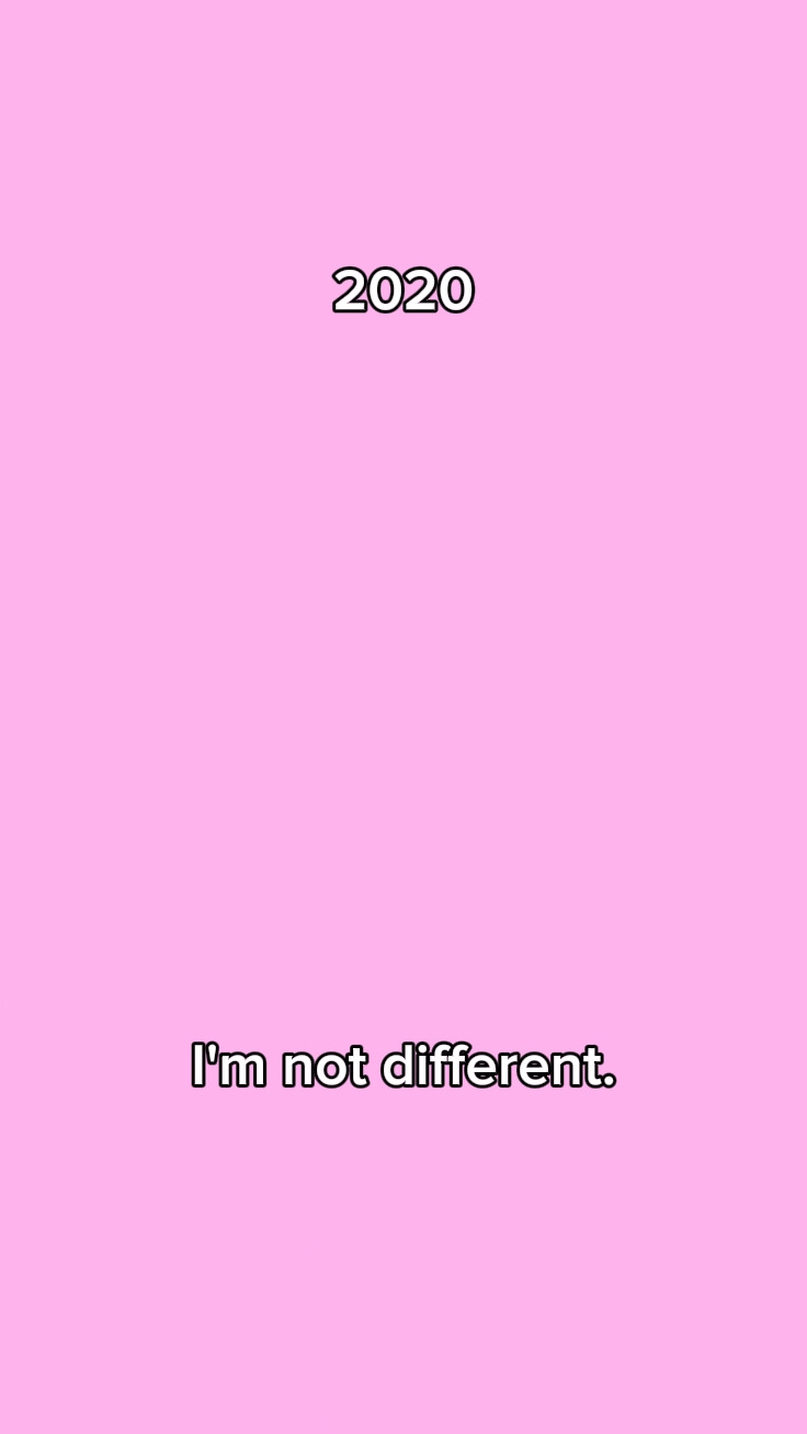 I'm not different 