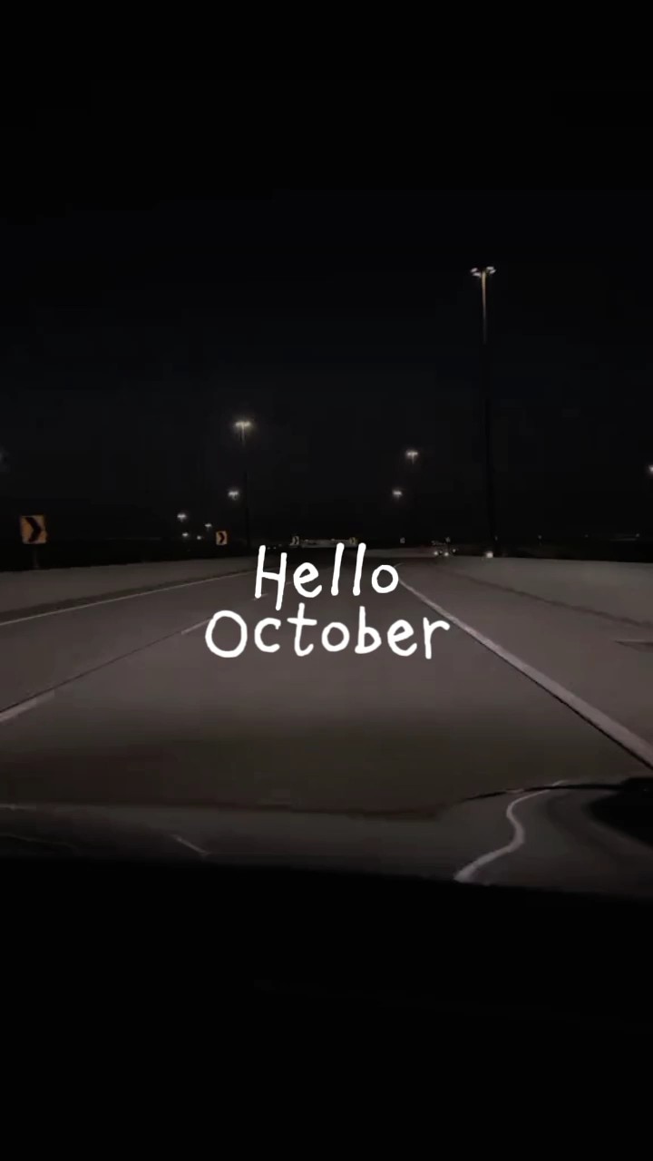 Bonjour octobre