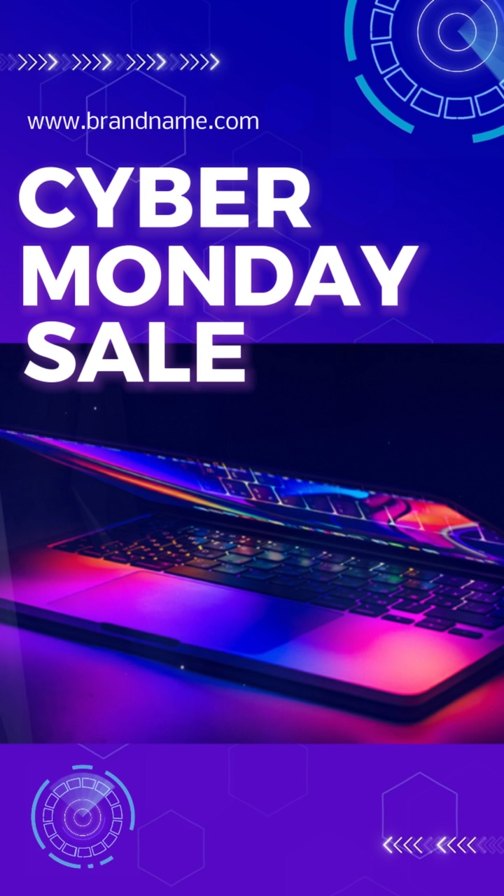 Promo de portátil de neón