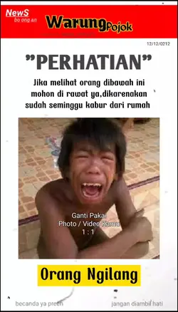 Prank Orang Hilang